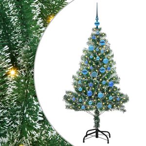 vidaXL Arbre de No&euml;l artificiel floconn&eacute; de neige avec lumi&egrave;re LED