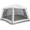 vidaXL Tente piscine toit amovible parois maille gris 618x532 cm