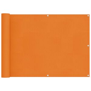 vidaXL &Eacute;cran de balcon Orange 75 x 200 cm Oxford alu enduit de PU