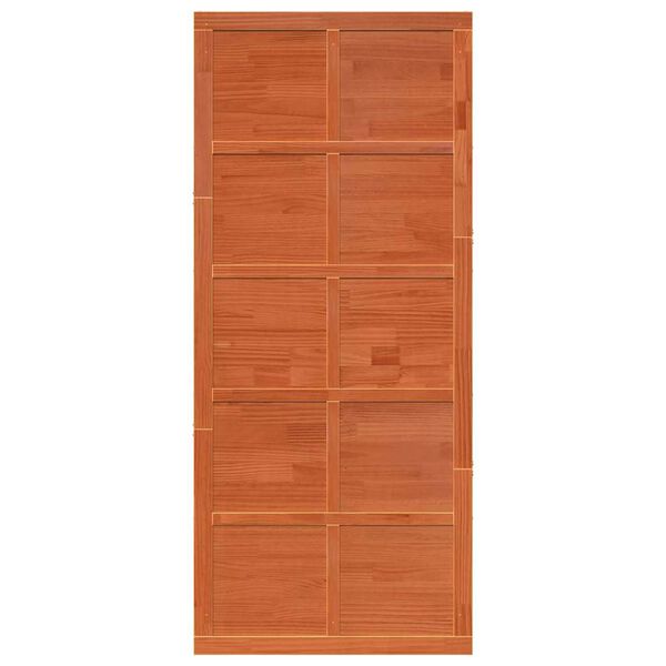 vidaXL Porte de grange Cire marron 100 x 2,5 x 208 cm