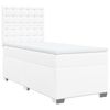 vidaXL Sommier à lattes de lit avec matelas Blanc 80x200 cm Similicuir
