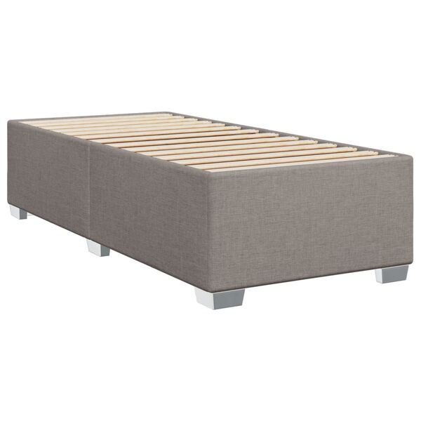vidaXL Cadre de lit sans matelas taupe 80x200 cm tissu