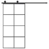 vidaXL Porte coulissante et kit de quincaillerie 102,5x205cm Verre ESG
