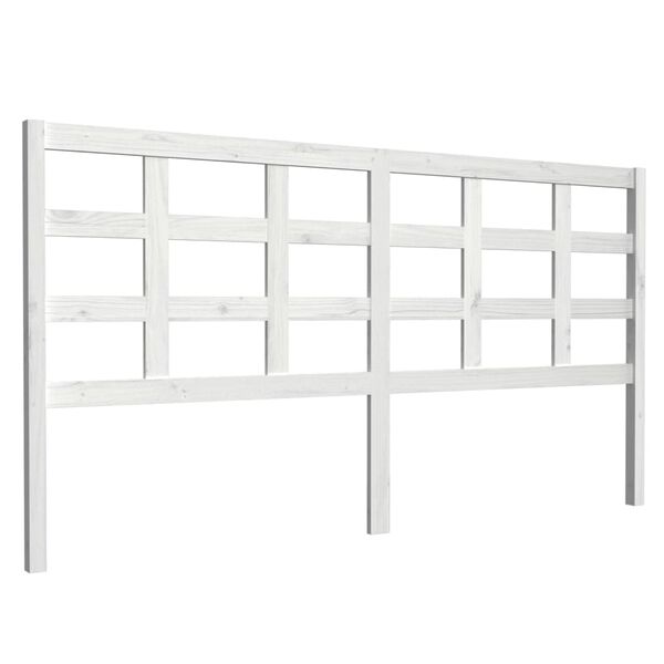 vidaXL Tête de lit blanc 185,5x4x100 cm bois massif de pin