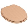 vidaXL Sièges WC lot de 2 avec couvercles MDF Design de bambou