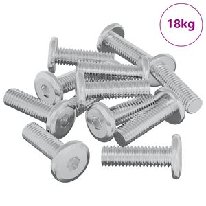 vidaXL Vis 1593 pcs Argent&eacute; 8 x 25 mm Acier