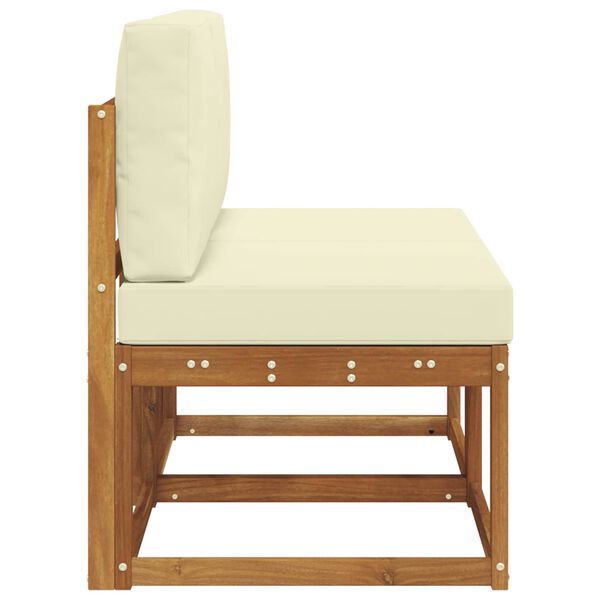 vidaXL 2 Pi&egrave;ce Sofa de milieu ext&eacute;rieur Bois d'Acacia Massif