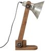 vidaXL Lampe de bureau 25 W argent vintage 23x13x52 cm E27