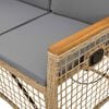 vidaXL Ensemble de canap&eacute;s inclinables de jardin Beige et Gris clair