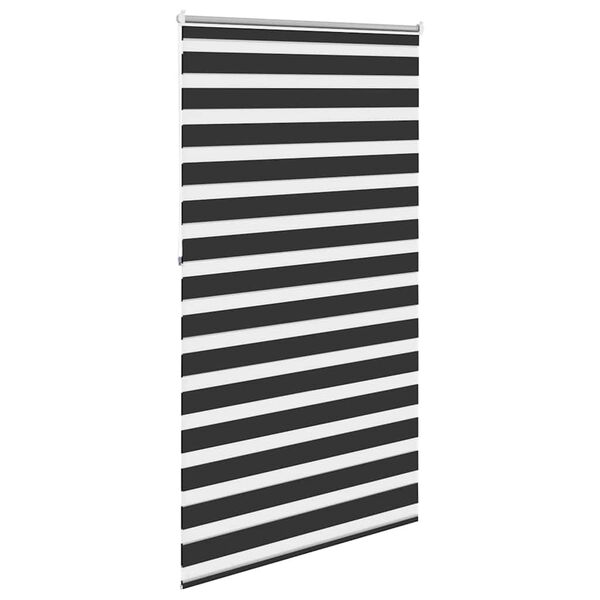 vidaXL Store v&eacute;nitien z&eacute;br&eacute; 120,9 x 230 cm, largeur du tissu 116,7 cm, noir