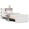 vidaXL Lit bibliothèque sans matelas blanc 75x190cm bois de pin massif