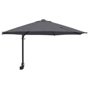 vidaXL Parasol de jardin Anthracite et noir 248 x 248 x 148 cm