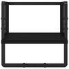 vidaXL Ensemble d'étagères murales barres 6 pcs noir bois d'ingénierie