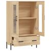 vidaXL Buffet haut ch&ecirc;ne sonoma 69,5x31x115 cm bois d'ing&eacute;nierie