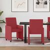 vidaXL Chaises de Salle à Manger avec Roues 2 pcs Rouge bordeaux