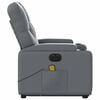 vidaXL Fauteuil inclinable de massage électrique gris similicuir