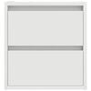 vidaXL Table de chevet murale blanc 38x34x40 cm