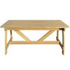 vidaXL Table de jardin 150x74x75 cm Bois de pin impr&eacute;gn&eacute;