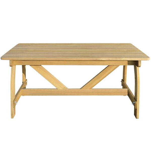 vidaXL Table de jardin 150x74x75 cm Bois de pin impr&eacute;gn&eacute;