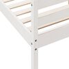 vidaXL Cadre de lit sans matelas blanc 140x200 cm bois de pin massif