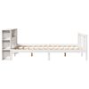 vidaXL Lit bibliothèque sans matelas blanc 140x200 cm bois pin massif