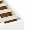 vidaXL Sommier &agrave; lattes de lit avec matelas blanc 120x190cm similicuir