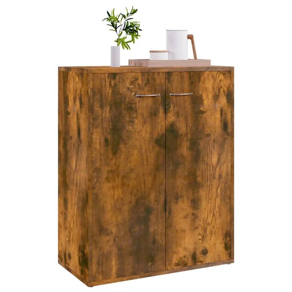 vidaXL Buffet Ch&ecirc;ne fum&eacute; 60x30x75 cm Bois d'ing&eacute;nierie