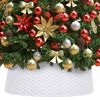 vidaXL Jupe de sapin de No&euml;l Blanc &Oslash;65x19,5 cm