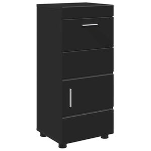 vidaXL Ensemble d'armoire de salle de bain TULUM Noir