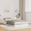 vidaXL Cadre de lit Blanc 80 x 220 cm Pin massif