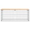 vidaXL Banc de jardin design de gabion 103x44x42 cm bois massif de pin