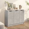 vidaXL Buffet Gris béton 90,5x30x70 cm Bois d'ingénierie