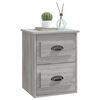 vidaXL Table de chevet murale sonoma gris 41,5x36x53 cm
