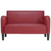 vidaXL Canapé causeuse rouge bordeaux 110 cm similicuir
