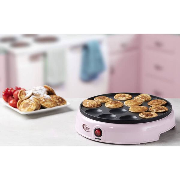 Bestron Appareil &agrave; poffertjes hollandais APFM700SDP 800 W Rose