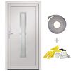 vidaXL Porte d'entr&eacute;e Blanc 98x208 cm PVC