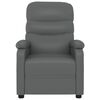vidaXL Fauteuil inclinable &eacute;lectrique Gris Similicuir