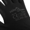 vidaXL Gants de Travail 24 pcs Noir 10 / xl Polyester