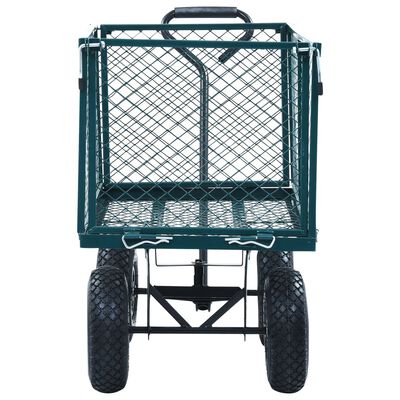 vidaXL Chariot à main de jardin Vert 350 kg