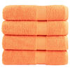 vidaXL Serviettes de douche de qualit&eacute; sup&eacute;rieure SOLUND 4 pcs orange