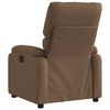 vidaXL Fauteuil inclinable &eacute;lectrique Marron Tissu