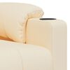 vidaXL Fauteuil électrique de massage Crème Tissu