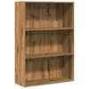 vidaXL Biblioth&egrave;que ch&ecirc;ne artisanal 80x30x114 cm bois d'ing&eacute;nierie
