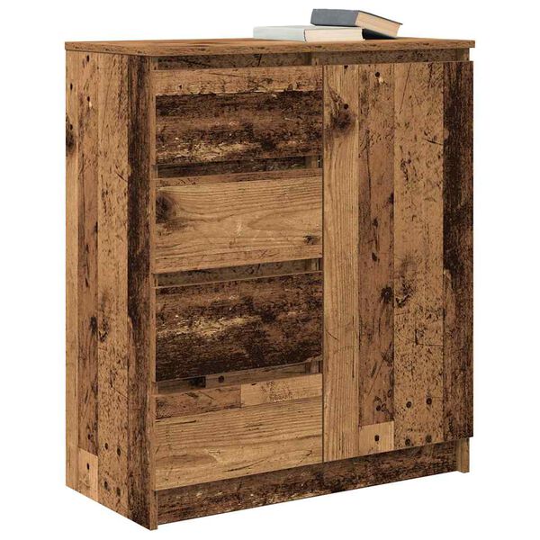 vidaXL Buffet avec tiroirs vieux bois 71x35x84 cm bois d'ing&eacute;nierie