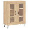 vidaXL Buffet haut Ch&ecirc;ne sonoma 69,5x34x180 cm Bois d'ing&eacute;nierie