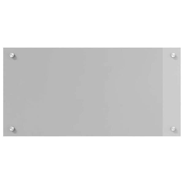 vidaXL Protection de cuisine 2 pcs Gris clair 80 x 40 cm verre tremp&eacute;
