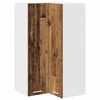 vidaXL Armoire suspendue Bois ancien et Blanc 57 x 57 x 100 cm