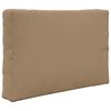 vidaXL Coussin de canap&eacute; d'ext&eacute;rieur 3 pcs Taupe Polyester
