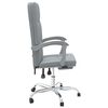 vidaXL Fauteuil inclinable de bureau Gris clair Tissu