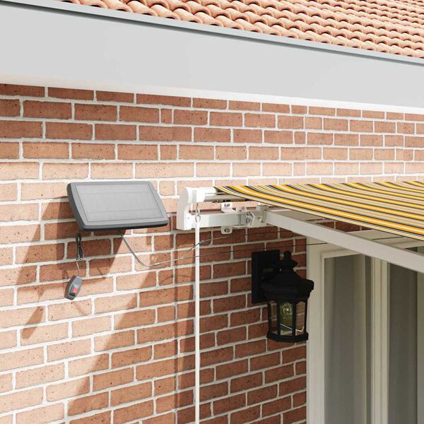 vidaXL Auvent Rétractable Multicolore 500 × 300 cm Tissu et acier